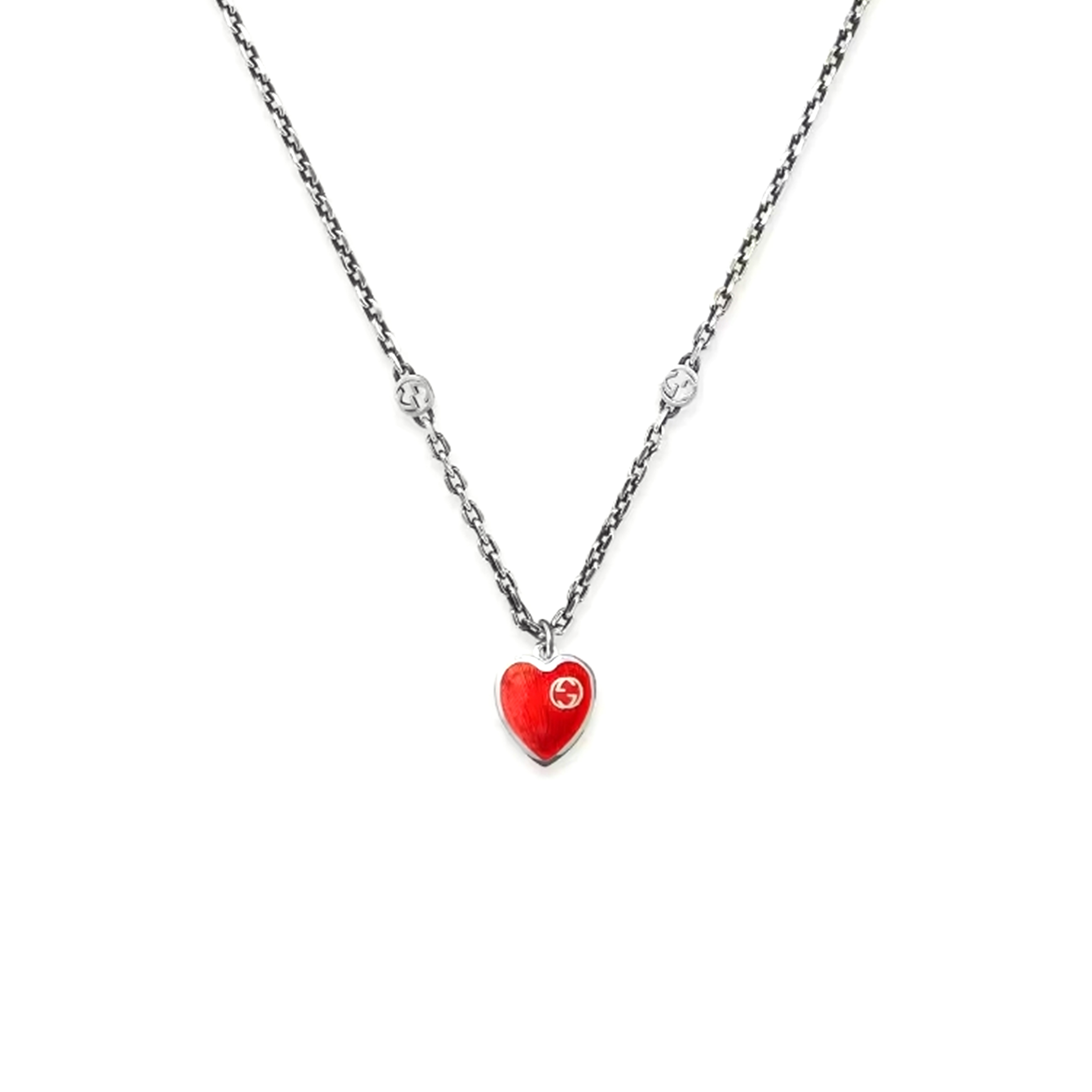 Gvc*1 red heart necklace 645545